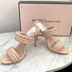 NWT - BCBG Jendi Braided leather heels
